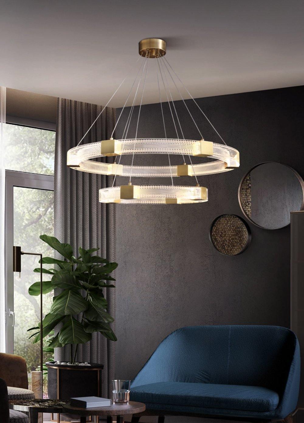 Parallel Ring LED Chandelier - Vakkerlight