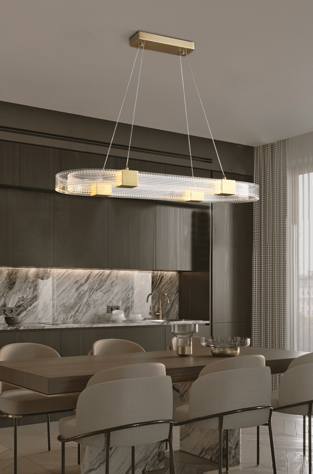 Parallel Ring LED Chandelier - Vakkerlight