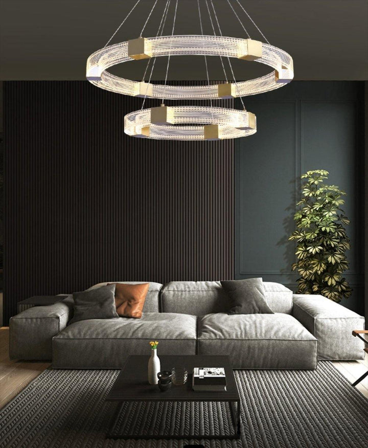 Parallel Ring LED Chandelier - Vakkerlight