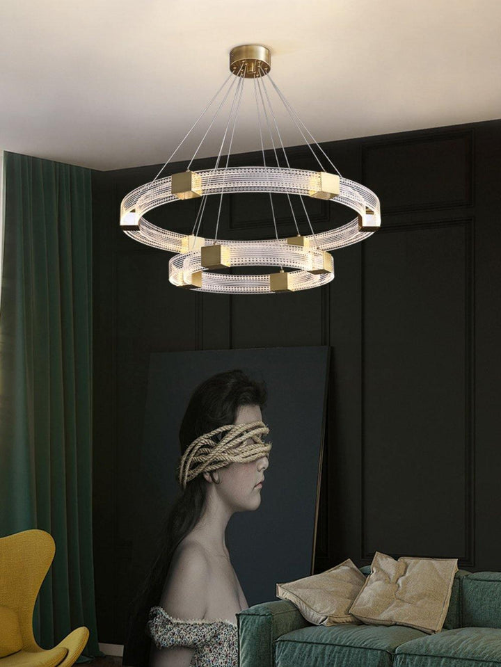 Parallel Ring LED Chandelier - Vakkerlight