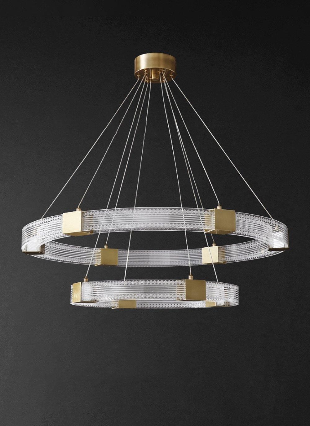 Parallel Ring LED Chandelier - Vakkerlight