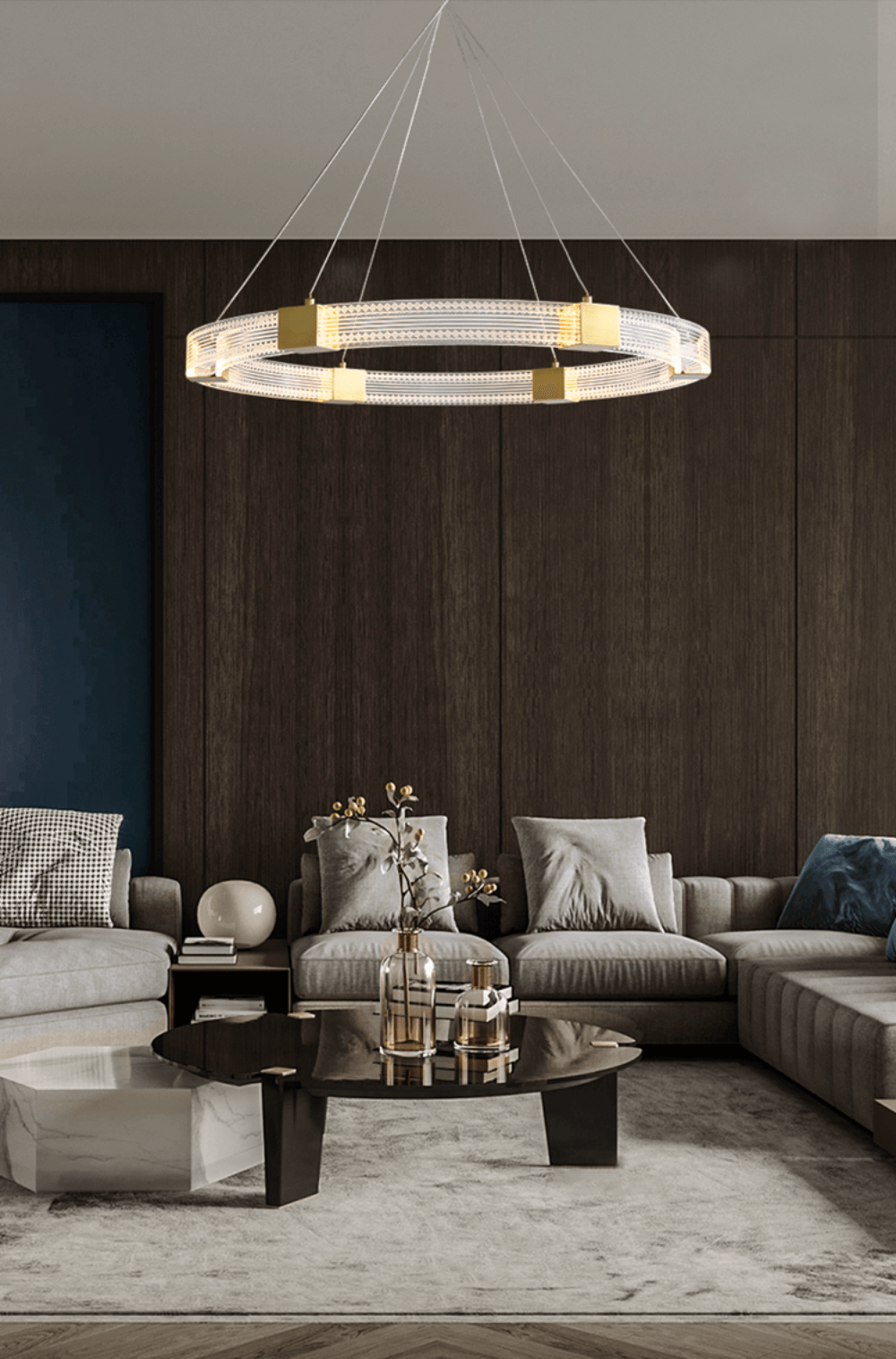 Parallel Ring LED Chandelier - Vakkerlight