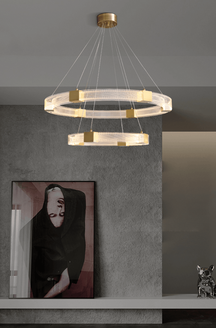 Parallel Ring LED Chandelier - Vakkerlight