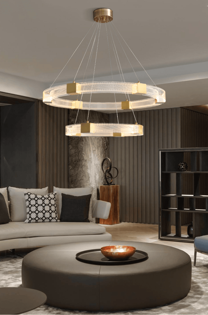 Parallel Ring LED Chandelier - Vakkerlight