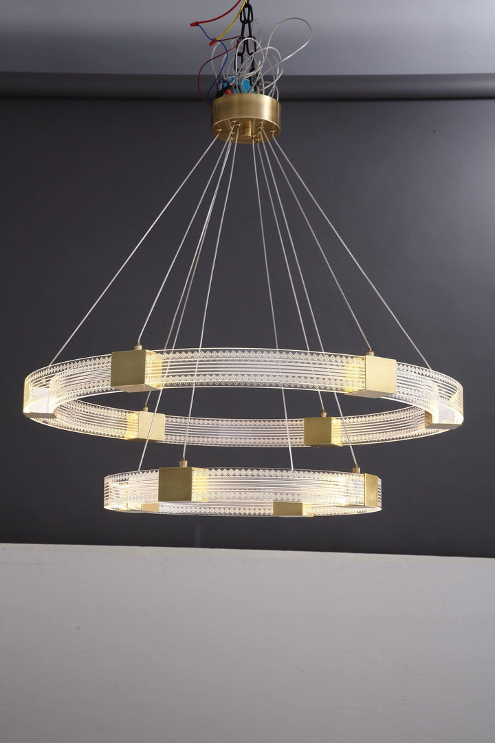 Parallel Ring LED Chandelier - Vakkerlight