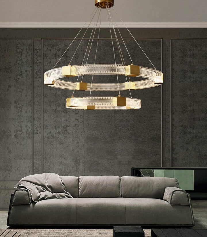 Parallel Ring LED Chandelier - Vakkerlight