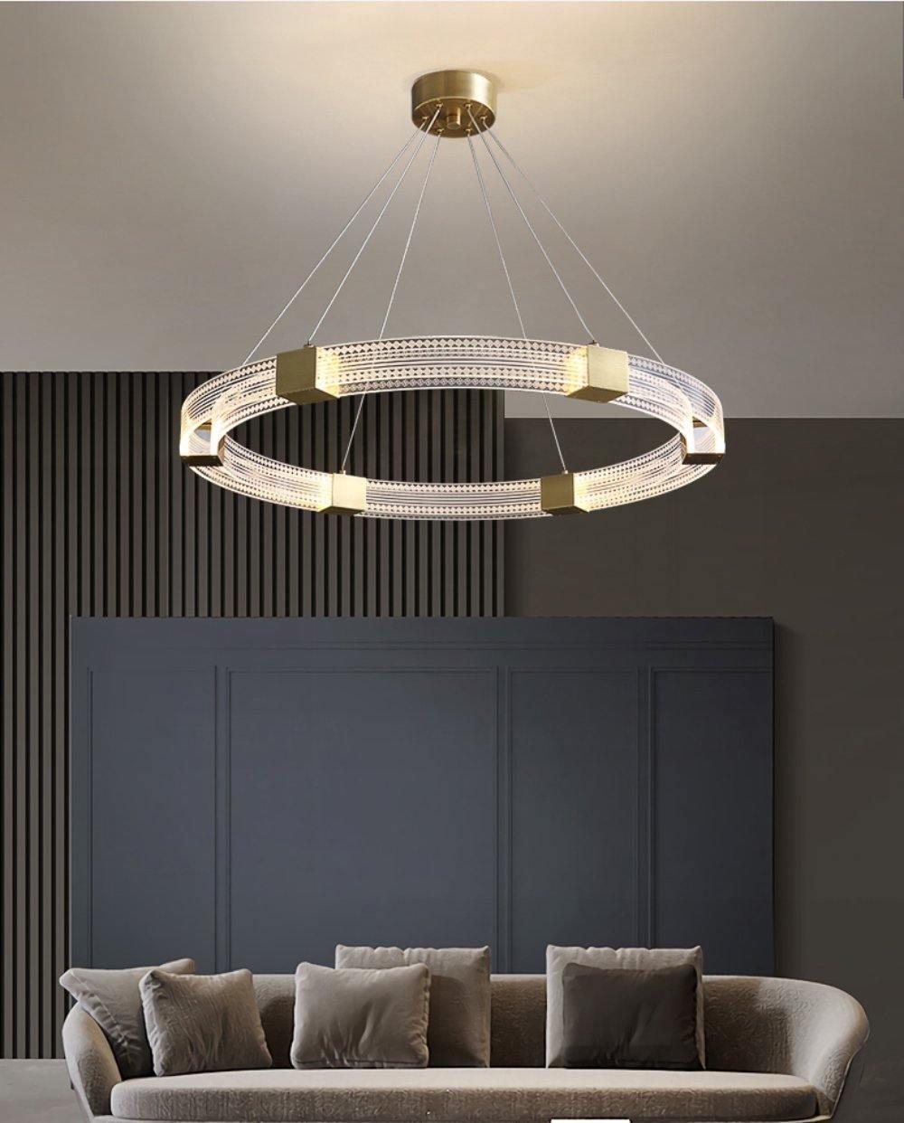 Parallel Ring LED Chandelier - Vakkerlight