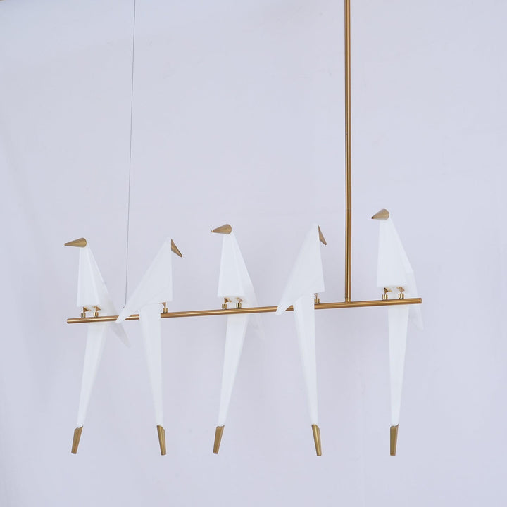 Paper Crane Bird LED Chandelier