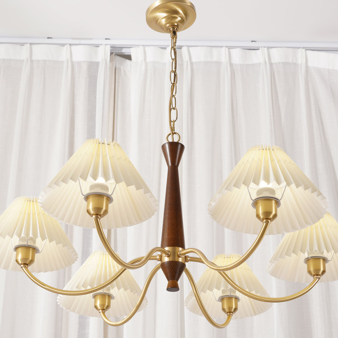 Pleated Chandelier - Vakkerlight