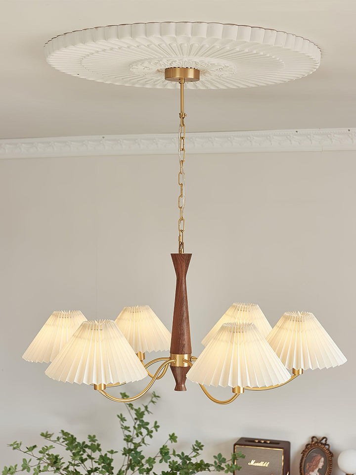 Pleated Chandelier - Vakkerlight