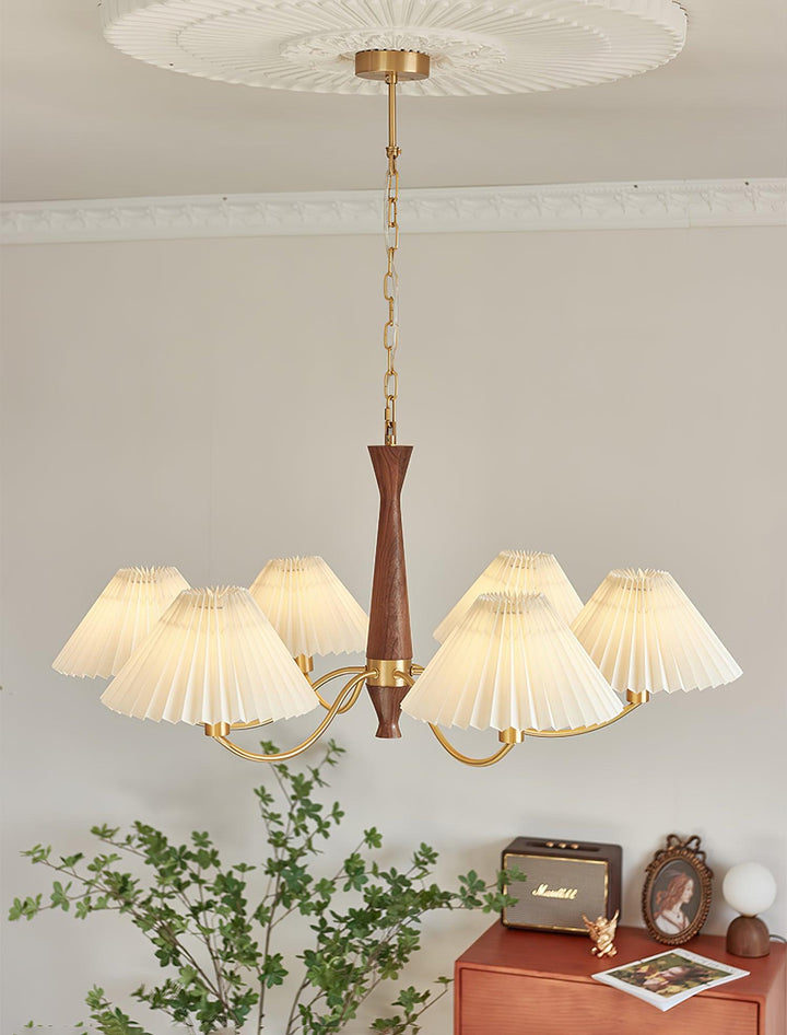 Pleated Chandelier - Vakkerlight