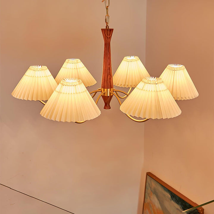 Pleated Chandelier - Vakkerlight