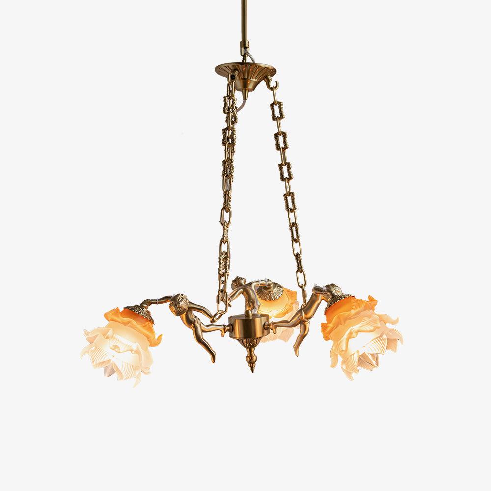 Putti Statuettes Brass Suspension - Vakkerlight