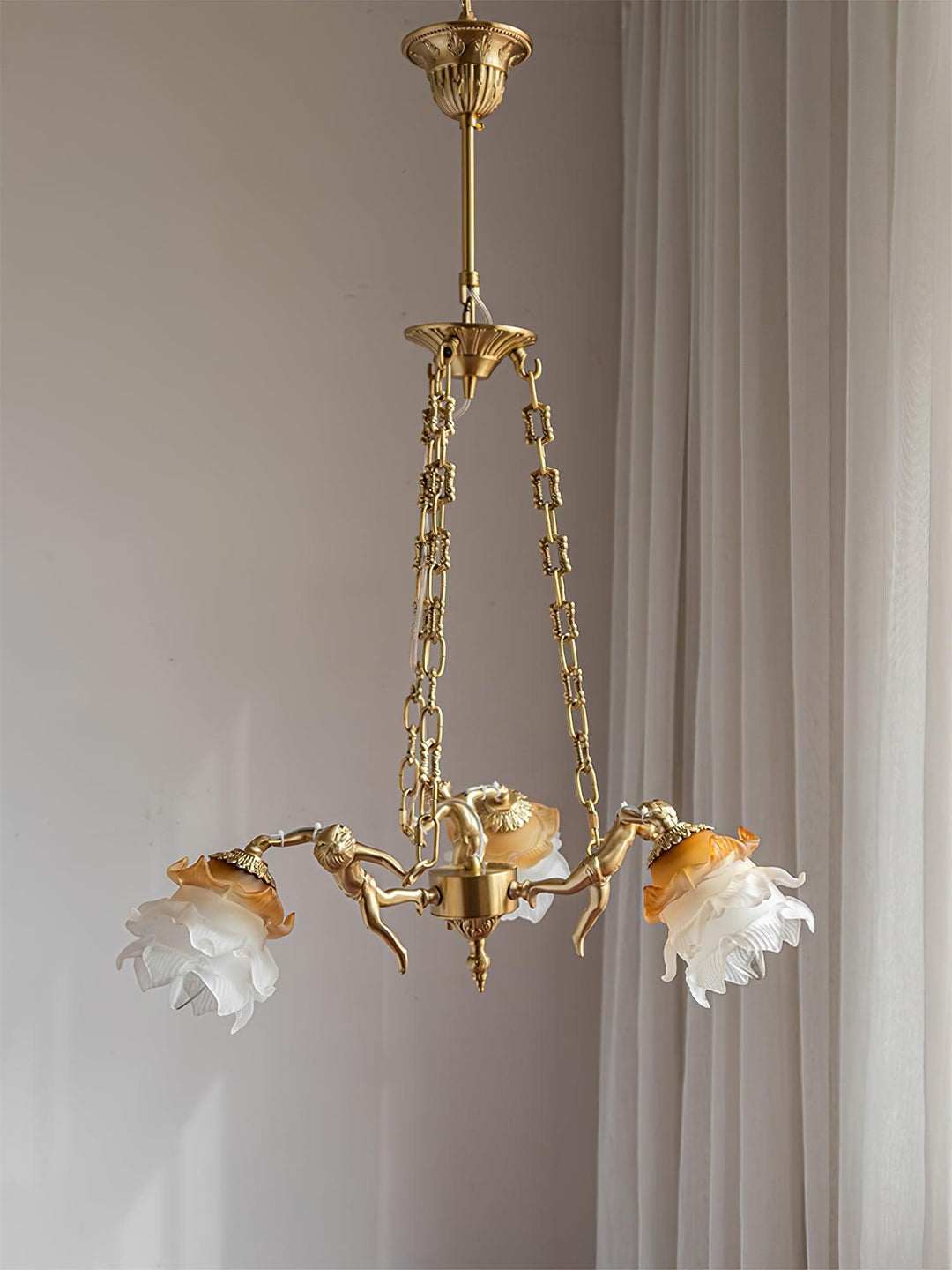 Putti Statuettes Brass Suspension - Vakkerlight