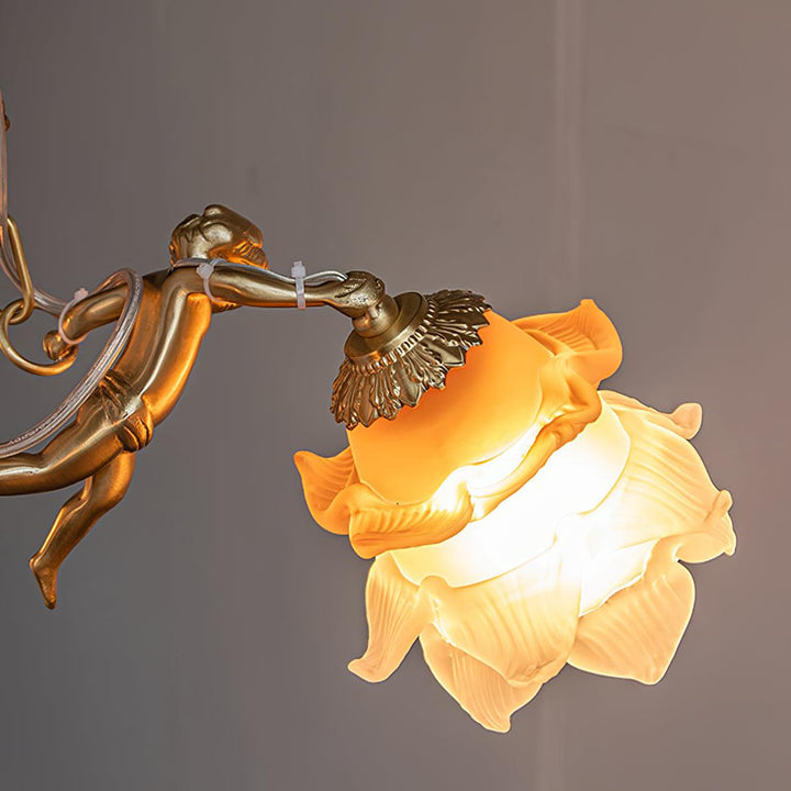Putti Statuettes Brass Suspension - Vakkerlight