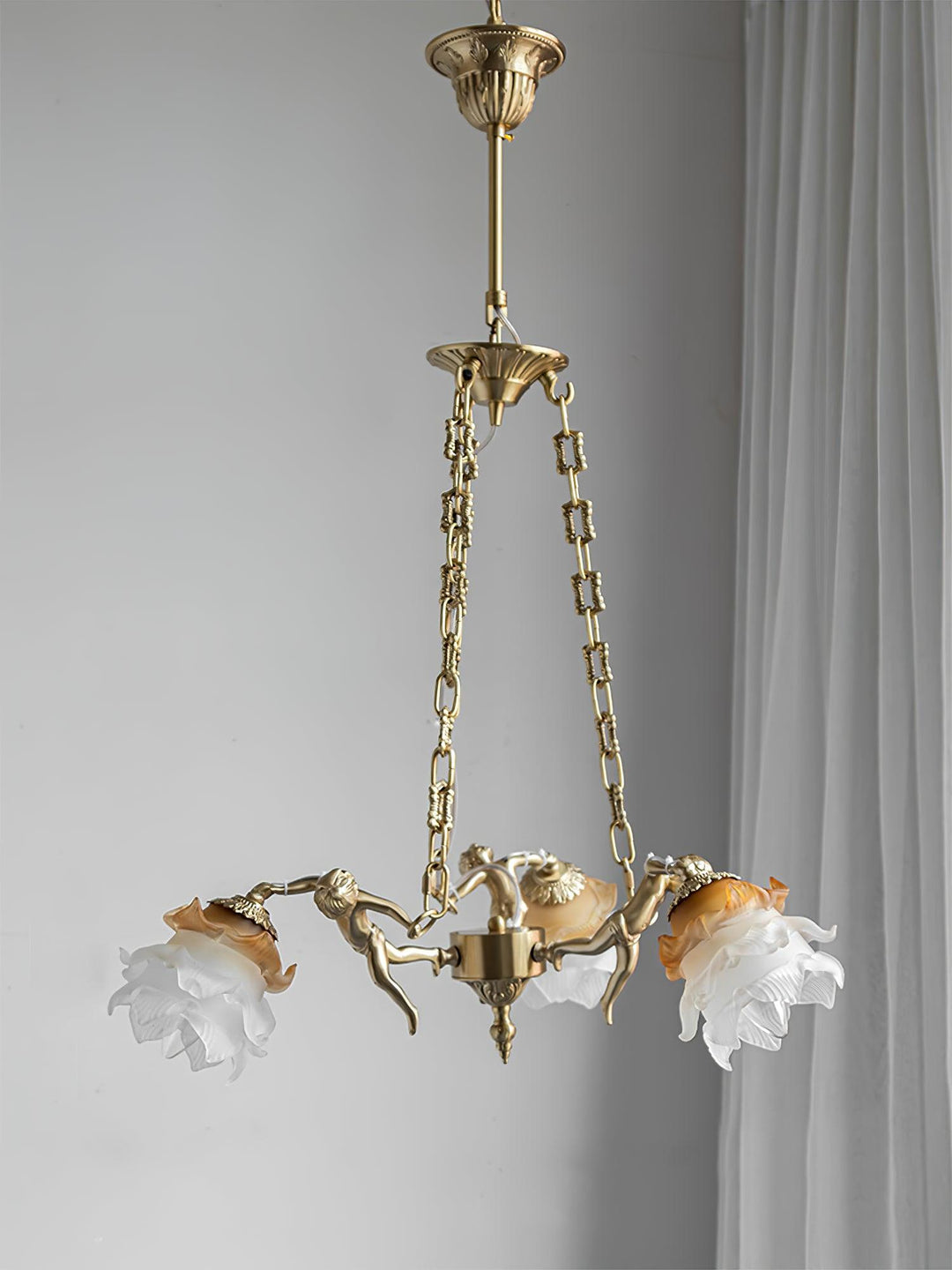 Putti Statuettes Brass Suspension - Vakkerlight