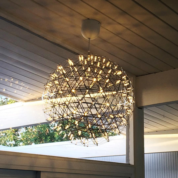 Silver Spark Ball Pendant Light