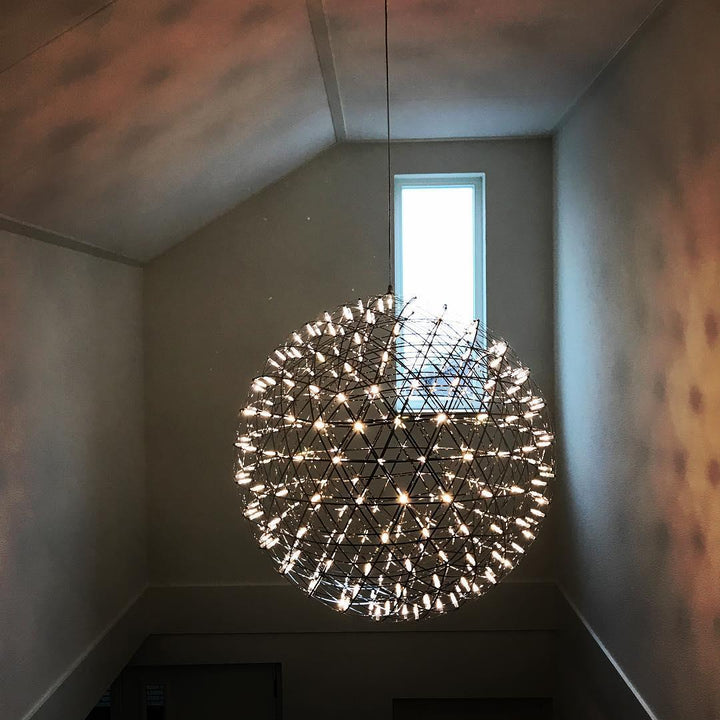 Gold Spark Ball Pendant Light