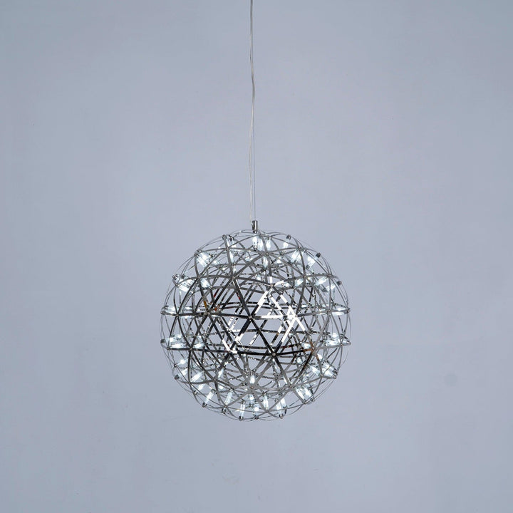 Silver Spark Ball Pendant Light