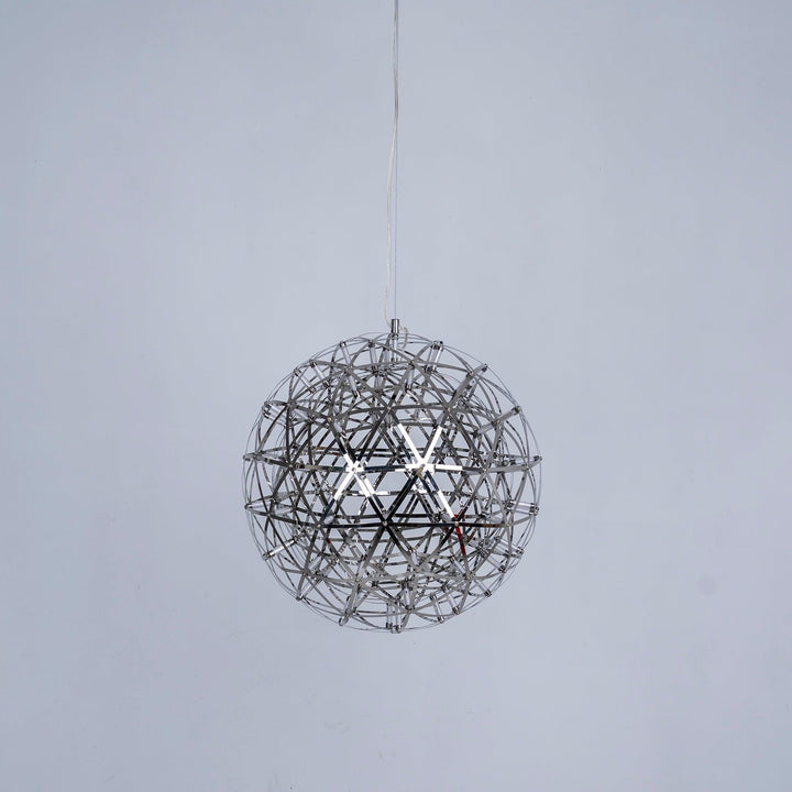 Silver Spark Ball Pendant Light