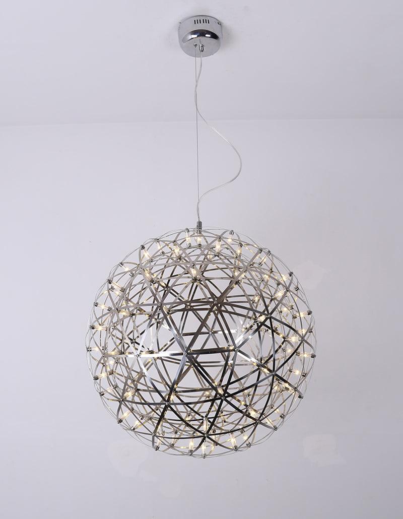 Silver Spark Ball Pendant Light