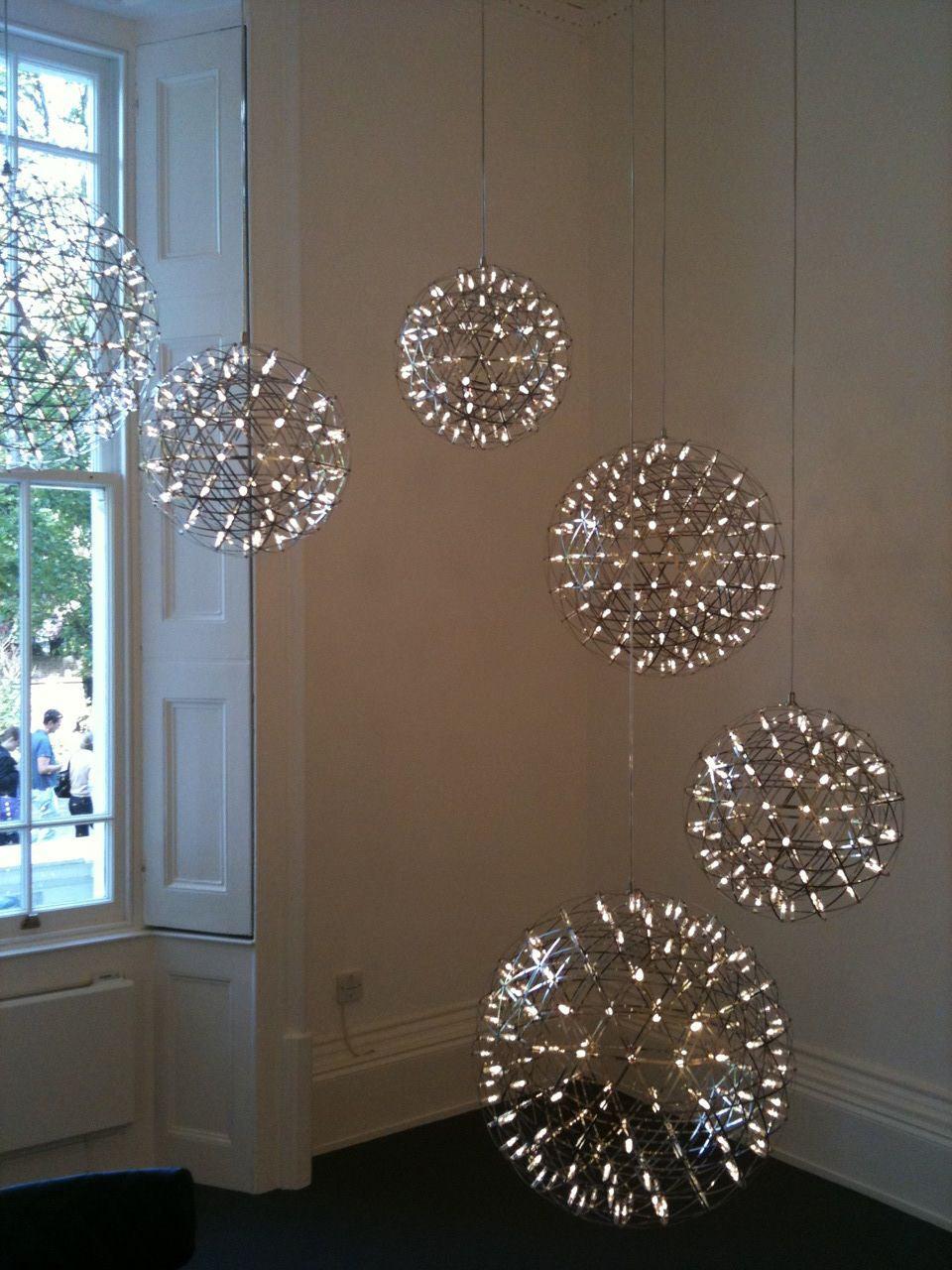 Gold Spark Ball Pendant Light