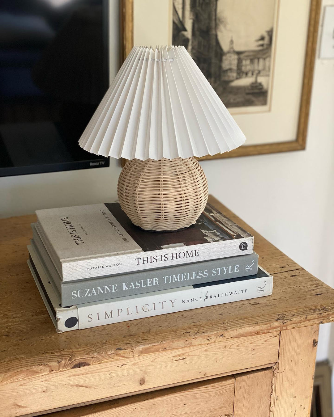 Rattan Pleated Table lamp - Vakkerlight