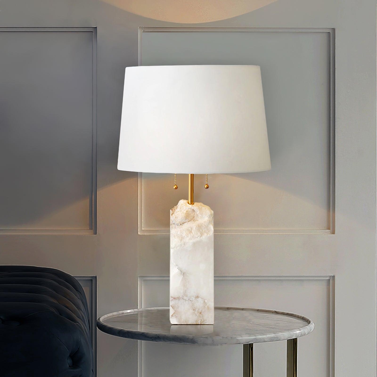 Raw Alabaster Table Lamp – Vakkerlight