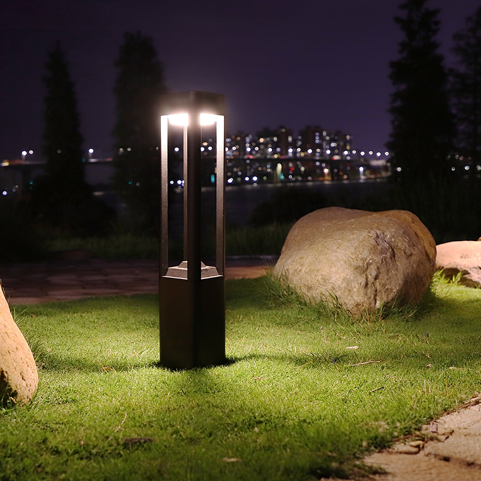 Rectangular Column Up Light Rectangular Column Garden Outdoor Light – Vakkerlight