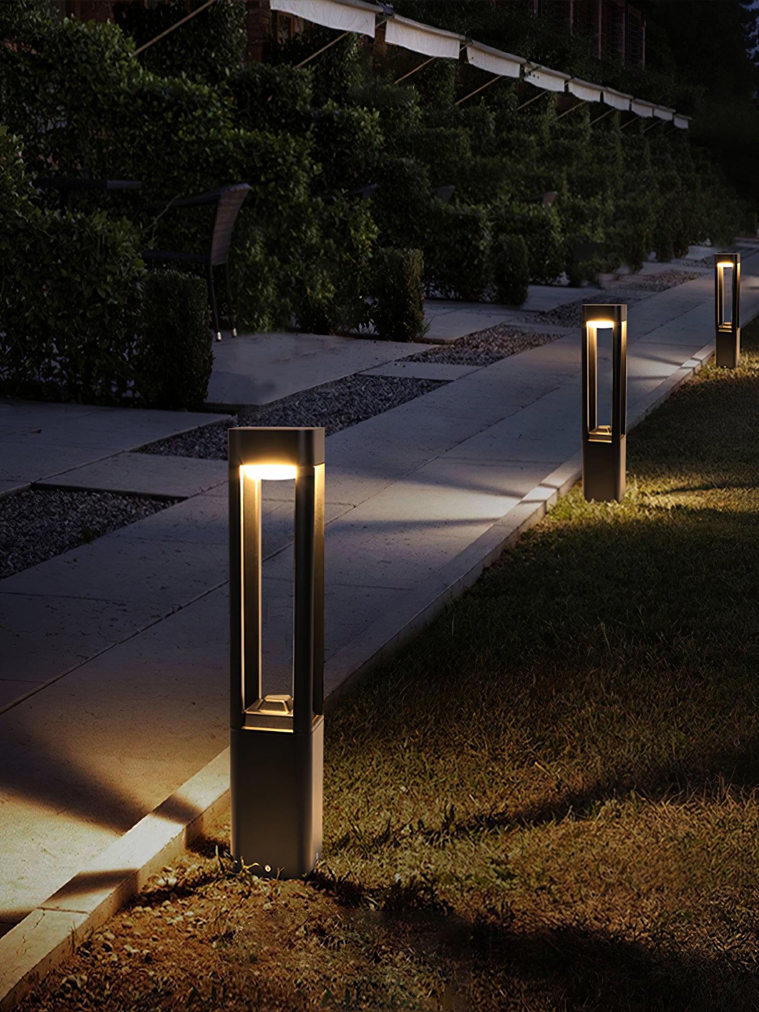 Rectangular Column Garden Outdoor Light – Vakkerlight