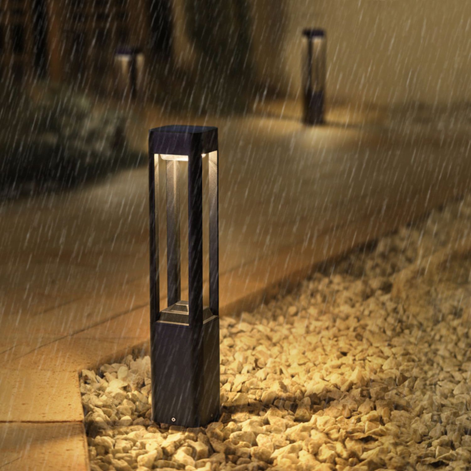 Rectangular Column Garden Outdoor Light – Vakkerlight