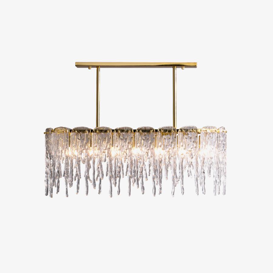 Rectangular Icicle Glass Chandelier - Vakkerlight