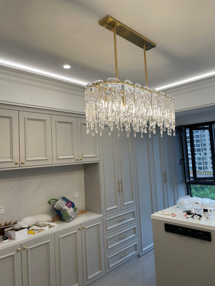 Rectangular Icicle Glass Chandelier - Vakkerlight