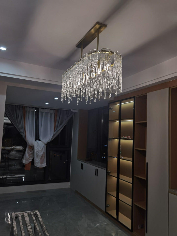 Rectangular Icicle Glass Chandelier - Vakkerlight