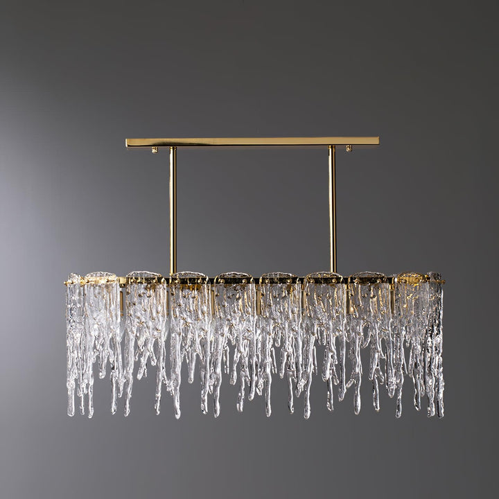 Rectangular Icicle Glass Chandelier - Vakkerlight