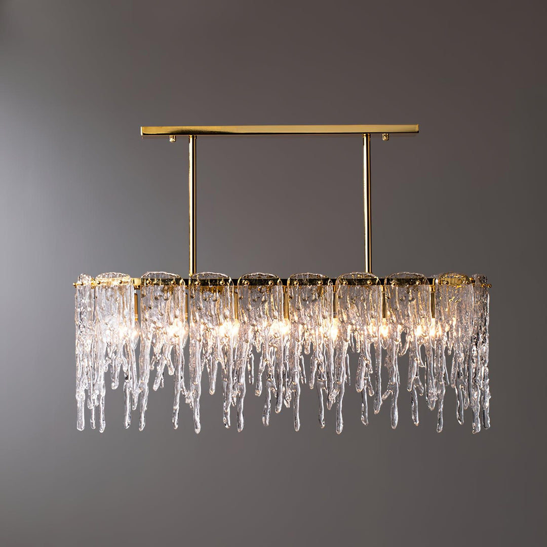 Rectangular Icicle Glass Chandelier - Vakkerlight