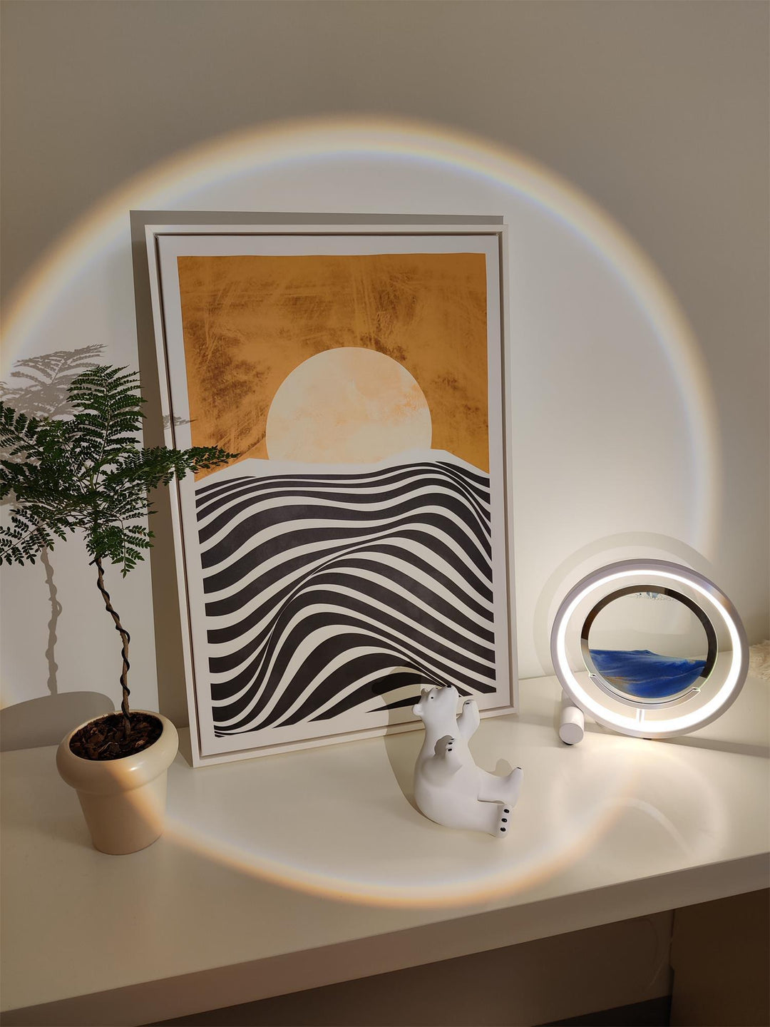 Relaxing Sand Built-in Battery Table Lamp - Vakkerlight