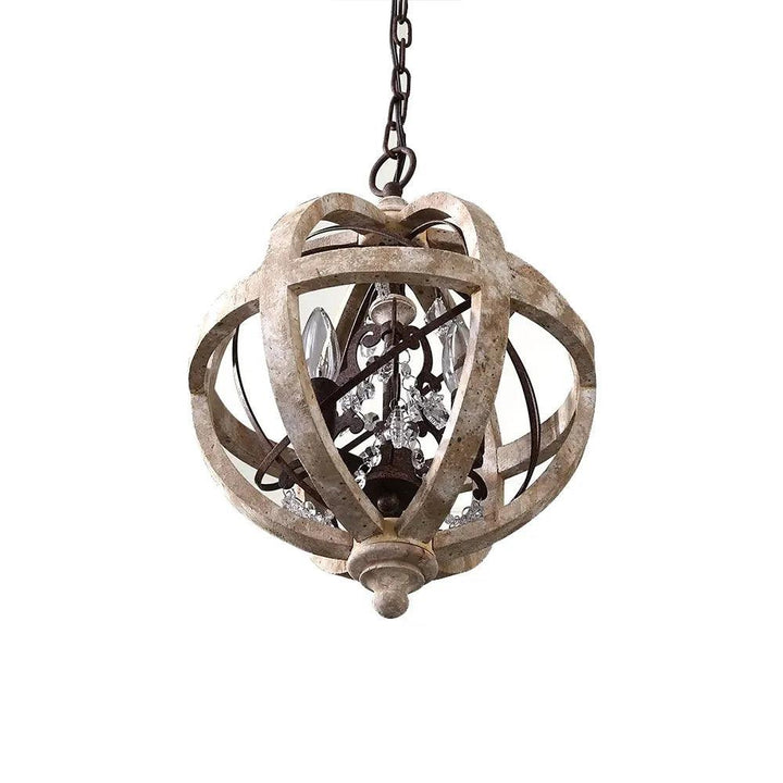 Retro Globe Weathered Chandelier - Vakkerlight