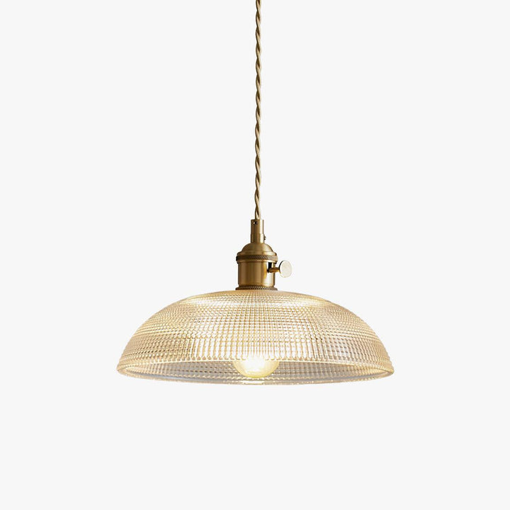 Ribbed Spiral Pendant Light - Vakkerlight