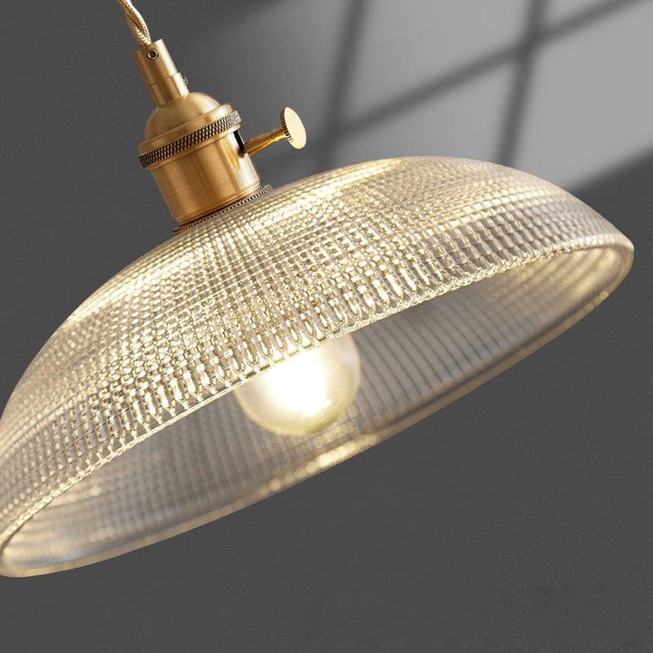 Ribbed Spiral Pendant Light - Vakkerlight