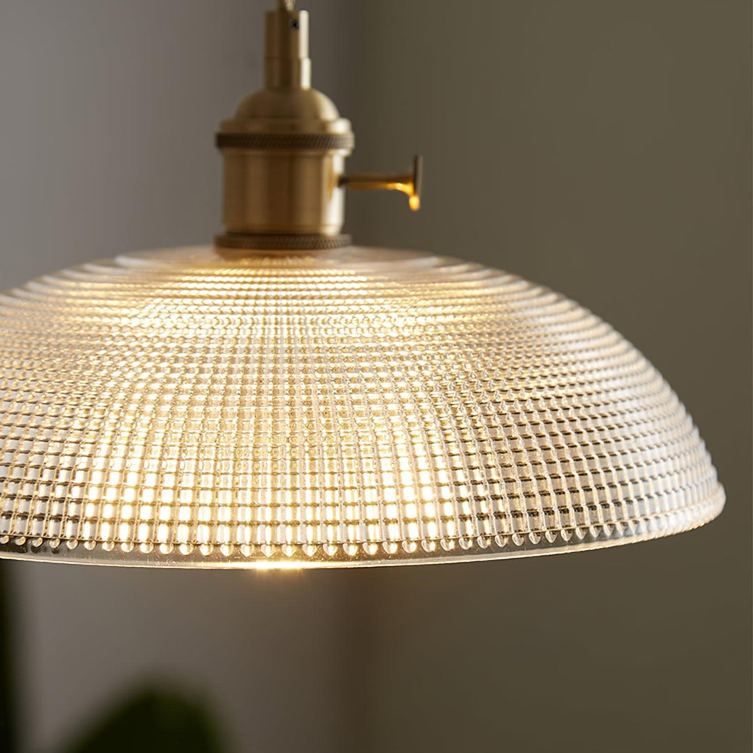 Ribbed Spiral Pendant Light - Vakkerlight