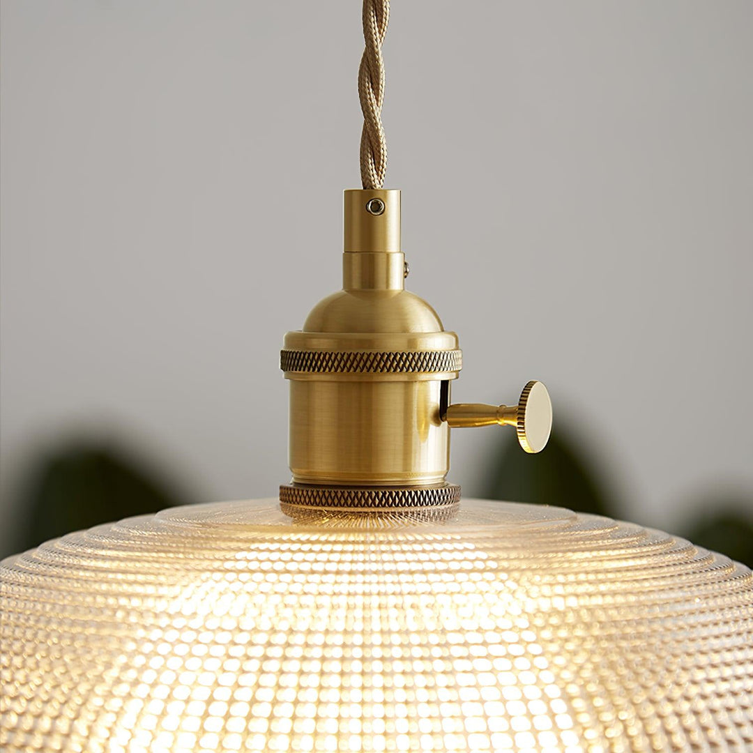 Ribbed Spiral Pendant Light - Vakkerlight