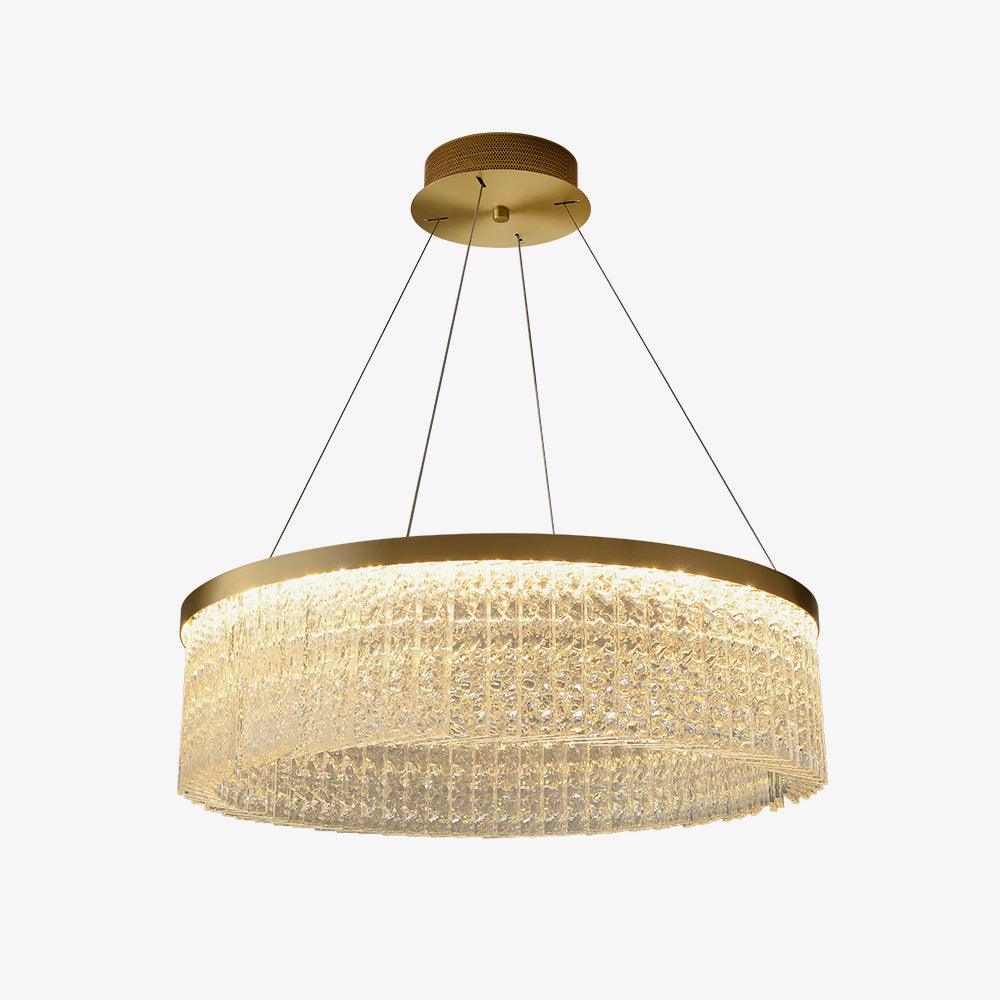 Round Halo Crystal Chandelier - Vakkerlight