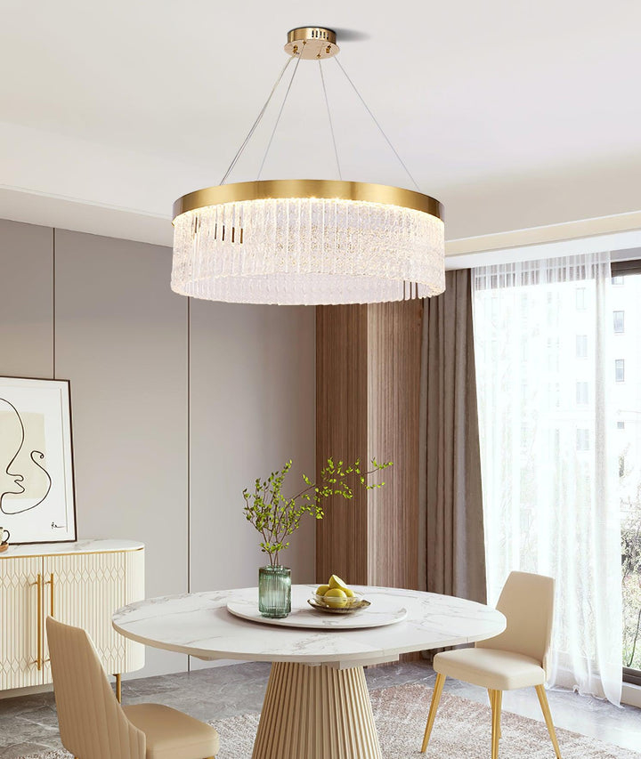 Round Halo Crystal Chandelier - Vakkerlight