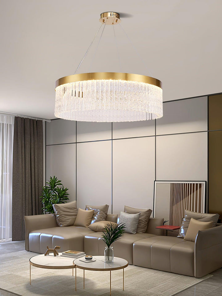 Round Halo Crystal Chandelier - Vakkerlight