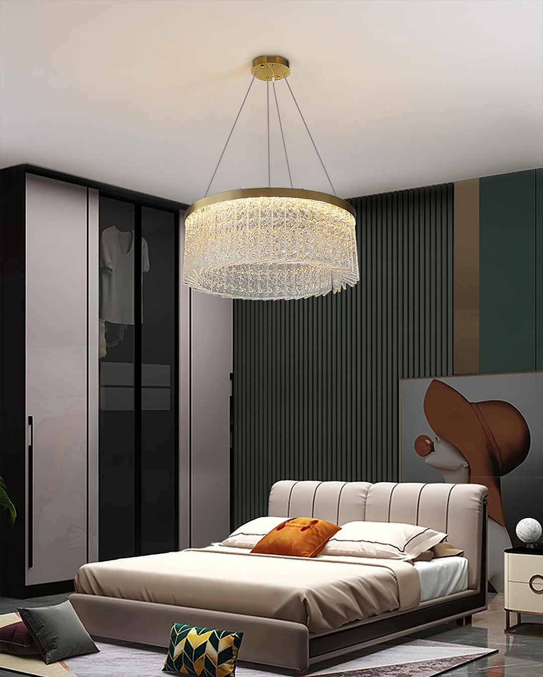 Round Halo Crystal Chandelier - Vakkerlight