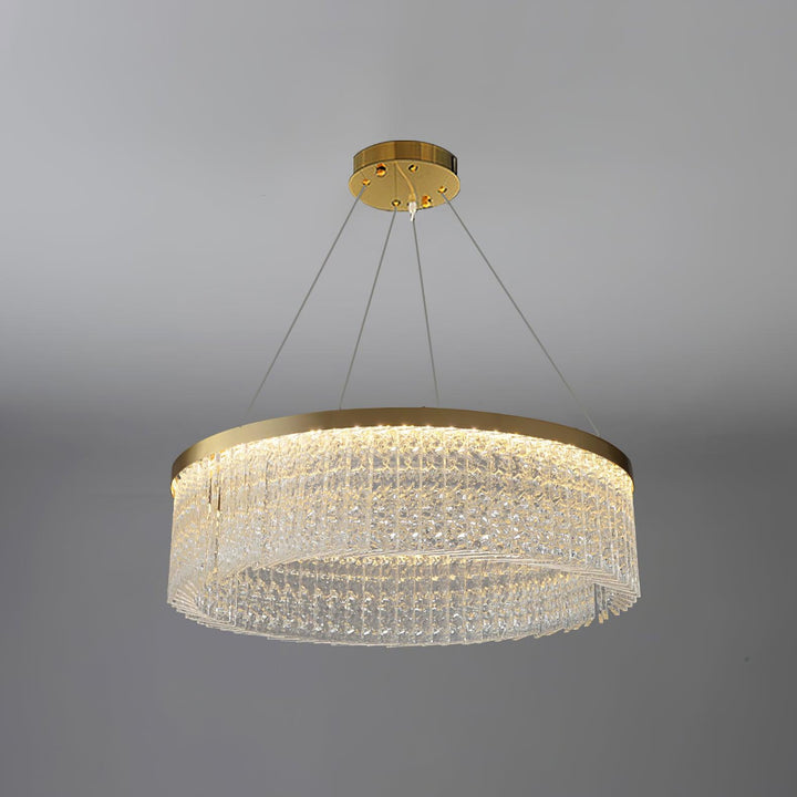 Round Halo Crystal Chandelier - Vakkerlight