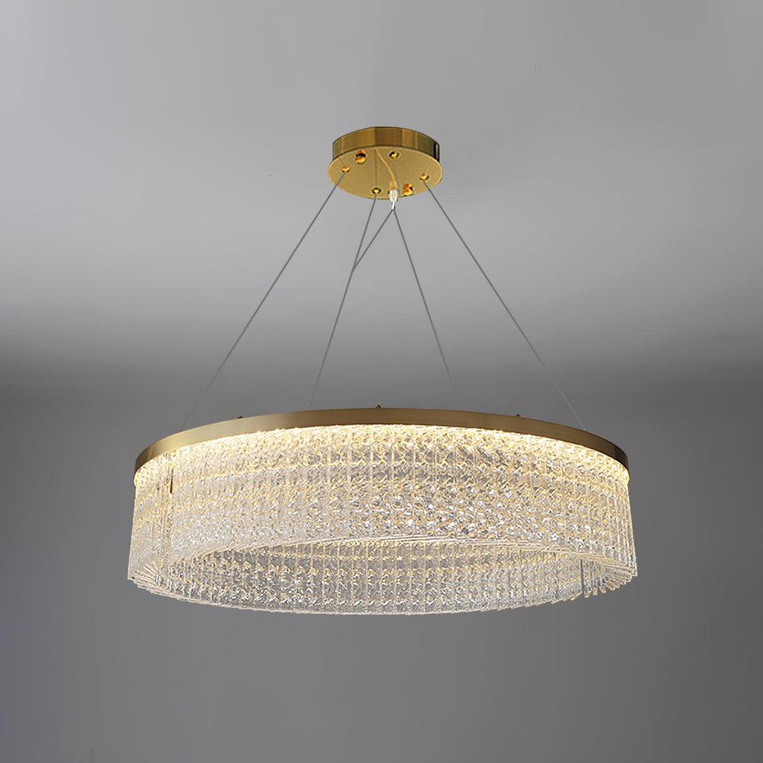 Round Halo Crystal Chandelier - Vakkerlight