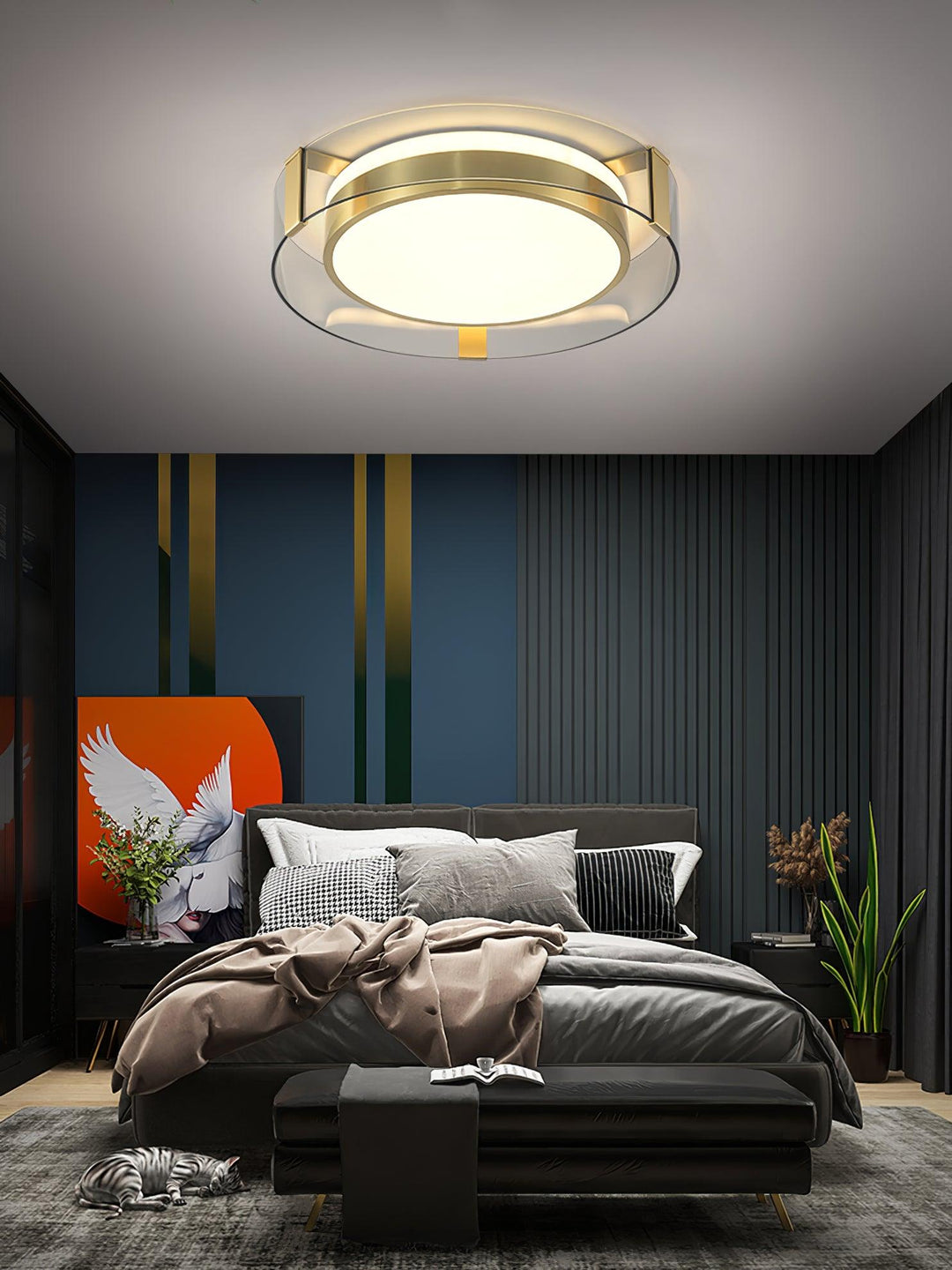 Round Low Profile Ceiling Light - Vakkerlight