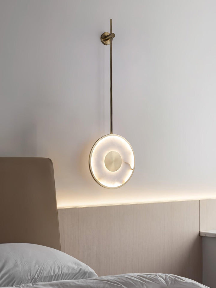 Round Alabaster Wall Lamp - Vakkerlight